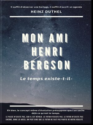 cover image of MON AMI  HENRI BERGSON